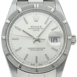 ROLEX OYSTER PERPETUAL DATE MEN'S WATCH 15210(Z) STAINLESS STEEL MENSWATCH S...