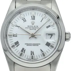 ROLEX OYSTER PERPETUAL DATE MEN'S WATCH OVERHAULED 15200(T) STAINLESS STEEL ...