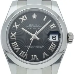 ROLEX DATEJUST 31 BOYS WATCH SUNBEAM DIAL 178240 STAINLESS STEEL UNISEXWATCH...