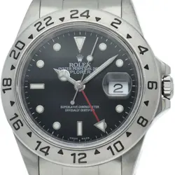 ROLEX EXPLORER 2 OVERHAULED 16570(A) STAINLESS STEEL MENSWATCH BLACK USED
