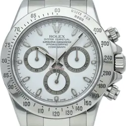 ROLEX COSMOGRAPH DAYTONA WATCH ROULETTE 116520(Z) STAINLESS STEEL MENSWATCH ...