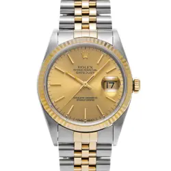 ROLEX DATEJUST 16233 CHAMPAGNE WATCH 667344