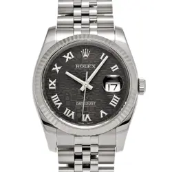 ROLEX DATEJUST 116234 BLACK COMPUTER WATCH 670665