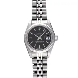 ROLEX DATEJUST 69174 BLACK WATCH 676882