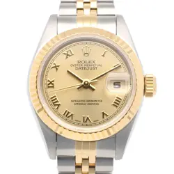 ROLEX DATEJUST WATCHES 69173 STAINLESS STEEL K18 YELLOW GOLD U-NUMBER USED