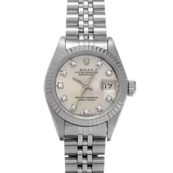 ROLEX DATEJUST 69174G SILVER/DIAMOND WATCH 678680