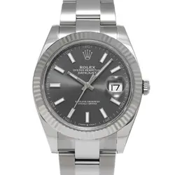 USED ROLEX DATEJUST 41 126334 CASE: 41×41MM BAND: 19CM MEN'S WATCH #1014015