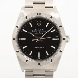 ROLEX AIR-KING 14010M SS SS AT BLACK DIAL