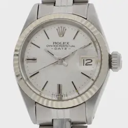 ROLEX 6917 DATEJUST SILVER WG/SS AT
