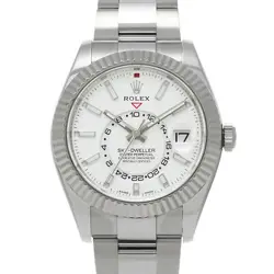 USED ROLEX SKY DWELLER 326934 WHITE CASE: 42×42MM MEN'S WATCH #102015