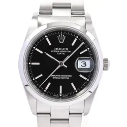 ROLEX OYSTER PERPETUAL DATE 15200 WATCHES / BLACK MECHANICAL AUTOMATIC MENS