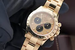ROLEX DAYTONA PAUL NEWMAN 116528 YELLOW GOLD WATCH OYSTER BRACELET 116528-0041
