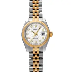 ROLEX DATEJUST 179173G SILVER COMPUTER/DIAMOND WATCH 680043