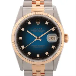 ROLEX DATEJUST 16233G SS×YG SS×YG AT BLUE-GRADATIION-FACE