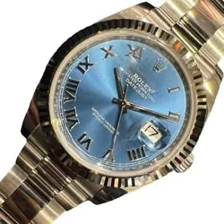 USED ROLEX DATEJUST 41 126334 BLUE CASE: 41MM BAND: 18CM MEN'S WATCH #1013015