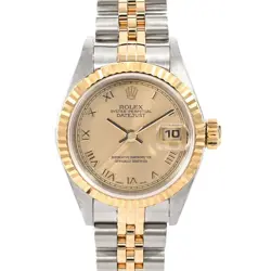 ROLEX DATEJUST LADIES WATCH 79173 YELLOW ROMAN