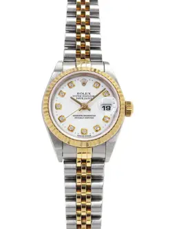 ROLEX DATEJUST 10P DIAMOND 79173G P SERIES CIRCA 2000 WOMEN'S AUTOMATIC