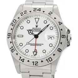 ROLEX MEN'S EXPLORER 2 16570 U SERIES WHITE DIAL AUTOMATIC WATCH