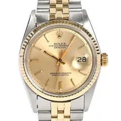 ROLEX DATEJUST VINTAGE MEN'S WATCH 1601 YELLOW