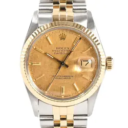 ROLEX DATEJUST VINTAGE MEN'S WATCH MODEL 16013 MOSAIC PATTERN