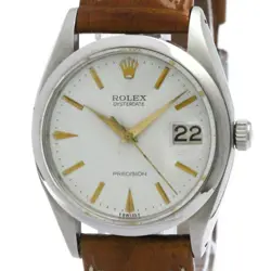 VINTAGE ROLEX OYSTER DATE PRECISION 6694 STEEL HAND WINDING MENS WATCH BF583551