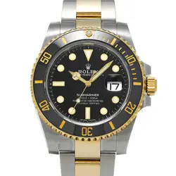 USED ROLEX SUBMARINER DATE 116613LN BLACK CASE: 40×40MM MEN'S WATCH #104015