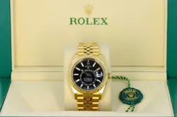 ROLEX 336938 SKY-DWELLER 18KT YELLOW GOLD 'BLACK JUBILEE' EDITION SAROS