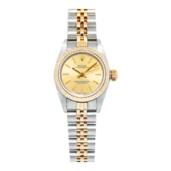 Rolex Oyster Perpetual 67193 18K YG Two tone jubilee Auto 2023 Card Ladies 26mm