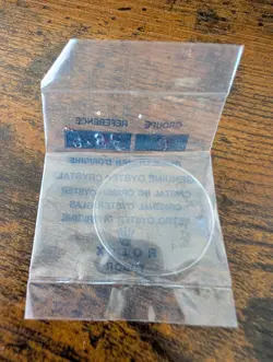 ROLEX TUDOR - NOS ORIGINAL OYSTER PLASTIC CRYSTAL NO CYCLOPS WINDOW - PART 30.5