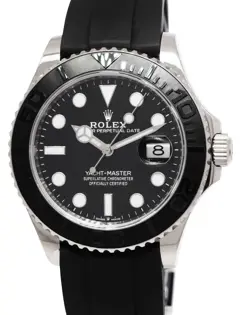 ROLEX YACHT-MASTER 42 18K WHITE GOLD MENS OYSTERFLEX WATCH B/P 23 226659
