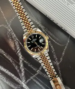 ROLEX DATEJUST 41MM-  18K GOLD JUBILEE BRACELET - FLUTED BEZEL - REF 126333