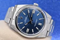 2021 ROLEX OYSTER PERPETUAL 41 STAINLESS STEEL BLUE DIAL 124300 FULL SET