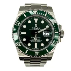 ROLEX 116610LV HULK SUBMARINER 40MM GREEN COMPLETE 2019 CARD