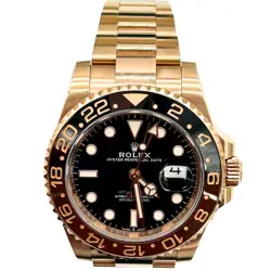 ROLEX 126715CHNR 18K ROSE GOLD ROOTBEER GMT-MASTER II BOX AND 2018 CARD