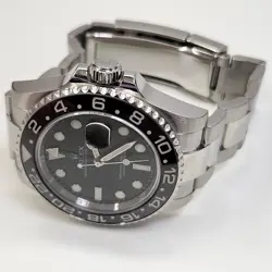 ROLEX GMT MASTER II 40 MM STEEL BLACK CERAMIC WATCH 116710 LN Z SERIES 2007
