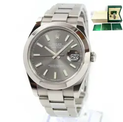 41MM RHODIUM SMOOTH