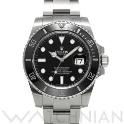 USED ROLEX SUBMARINER DATE 116610LN BLACK CASE: 40×40MM MEN'S WATCH #107015