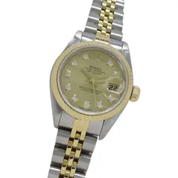 ROLEX DATEJUST 10P DIAMOND YG 79173G TO214540