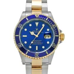 ROLEX 16613LB SUBMARINER DATE AUTOMATIC 40MM BLUE DIAL MEN'S WATCH