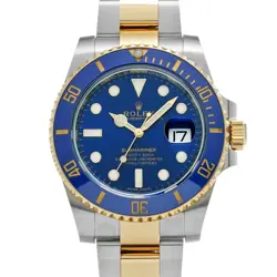 Rolex 116613LB Submariner Date Random Serial 40mm Blue Dial Men's Watch