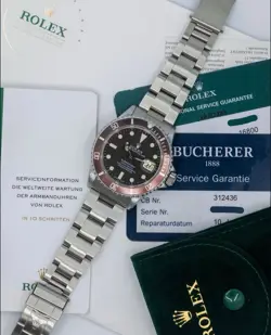 1982 ROLEX SUBMARINER 16800 TROPICAL BEZEL MATT DIAL ROLEX SERVICE RARE