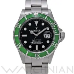 USED ROLEX SUBMARINER DATE 16610LV BLACK CASE: 40×40MM MEN'S WATCH #1011015