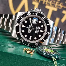 ROLEX SUBMARINER DATE 41MM BLACK CERAMIC 126610LN BOX & PAPERS