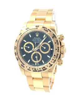 ROLEX 2024 DAYTONA 126508 40MM YELLOW GOLD BLACK DIAL WATCH W/ BOX AND PAPERS