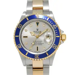 USED ROLEX SUBMARINER DATE 16613SG GRAY CASE: 40×40MM MEN'S WATCH #102015