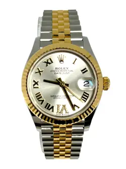 ROLEX DATEJUST STAINLESS STEEL & 18K YELLOW GOLD LADY'S WATCH, 278273