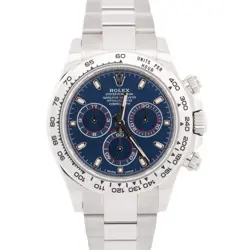 2023 PAPERS ROLEX DAYTONA COSMOGRAPH BLUE 18K WHITE GOLD 40MM WATCH 116509 BOX