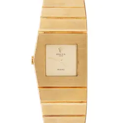 UNPOLISHED 1970 Ladies Rolex QUEEN MIDAS Champagne 18K Yellow Gold 24mm 3581