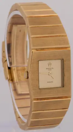 UNPOLISHED 1970 Ladies Rolex QUEEN MIDAS Champagne 18K Yellow Gold 24mm 3581