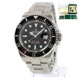 2018 ROLEX SEA-DWELLER MK1 RED LETTER 126600 43MM BLACK DIAL STEEL BOX PAPERS